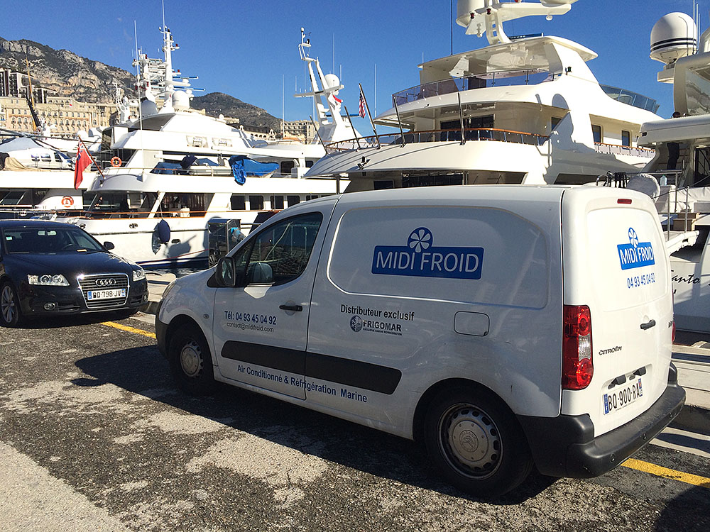 Intervention Midi Froid sur climatisation nautique